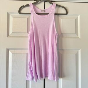 Intimately Free People Light Purple Ribbed Sleeveless Tank, S